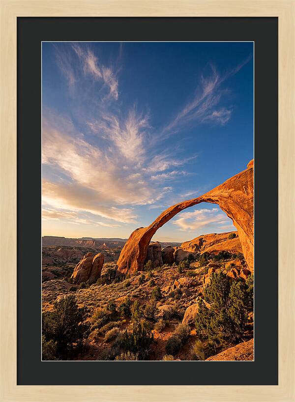 Landscape Arch At Golden Hour