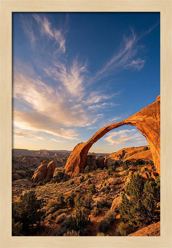 Landscape Arch At Golden Hour