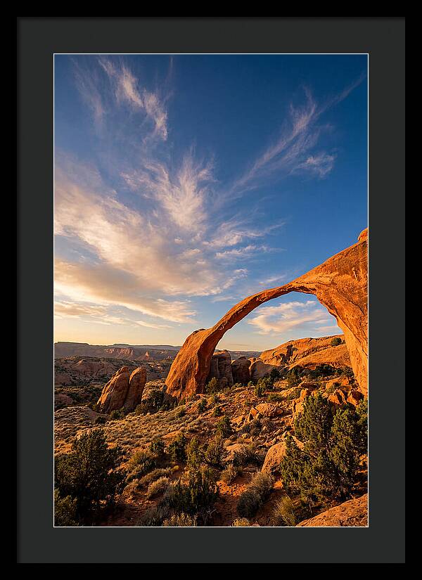 Landscape Arch At Golden Hour