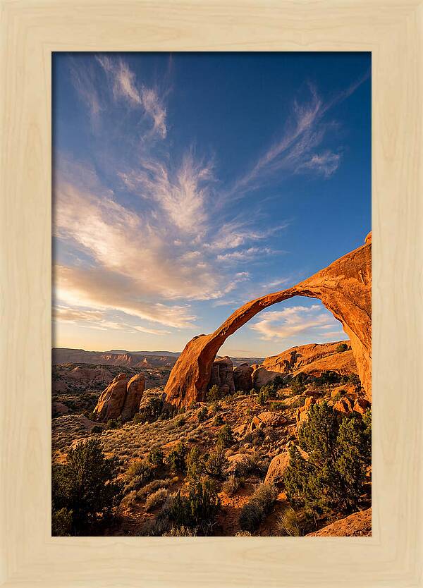Landscape Arch At Golden Hour