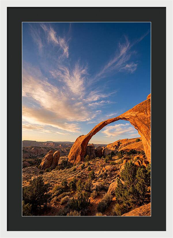 Landscape Arch At Golden Hour