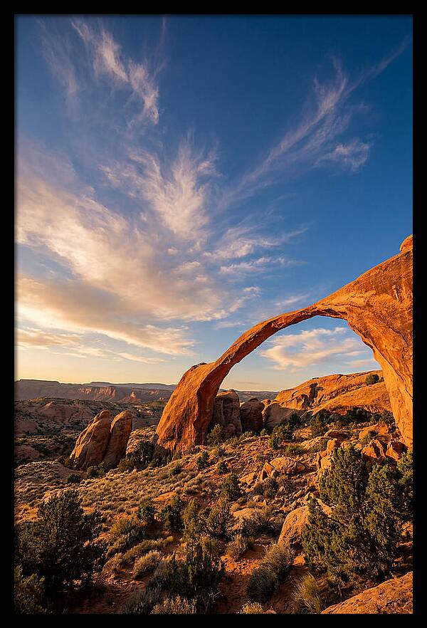 Landscape Arch At Golden Hour