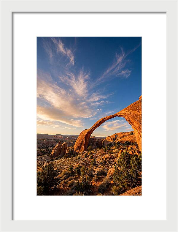 Landscape Arch At Golden Hour