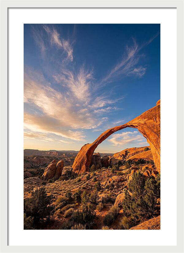 Landscape Arch At Golden Hour