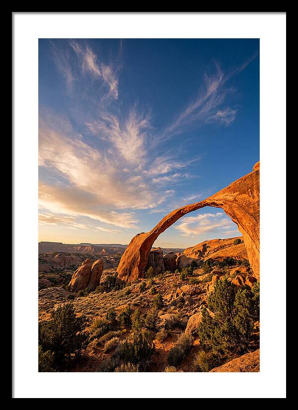 Landscape Arch At Golden Hour
