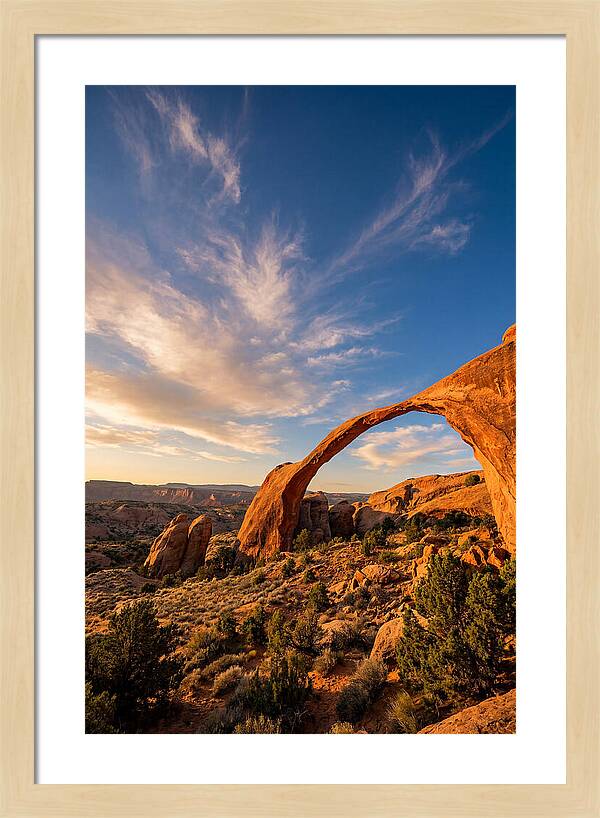 Landscape Arch At Golden Hour