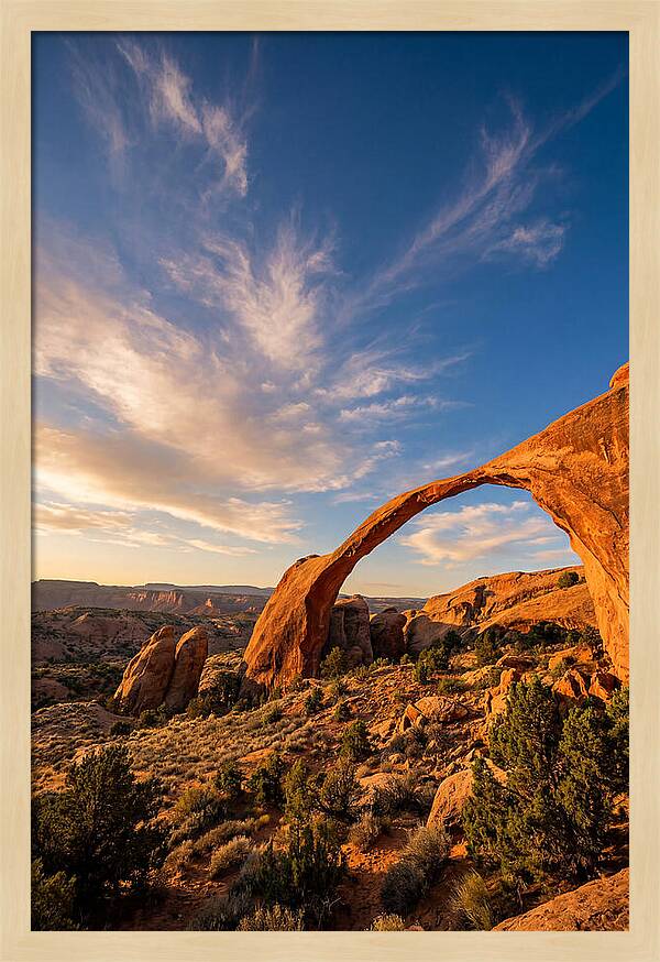 Landscape Arch At Golden Hour