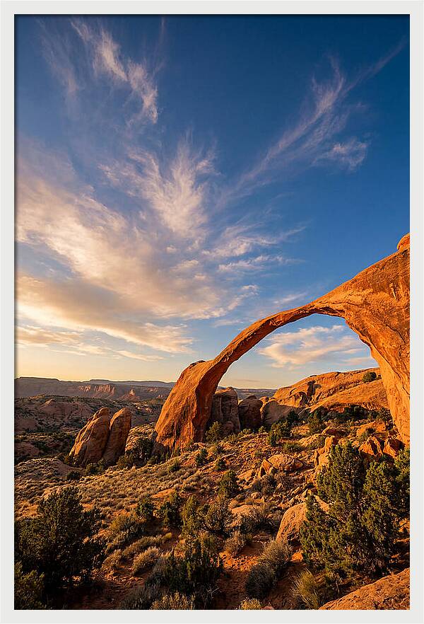 Landscape Arch At Golden Hour