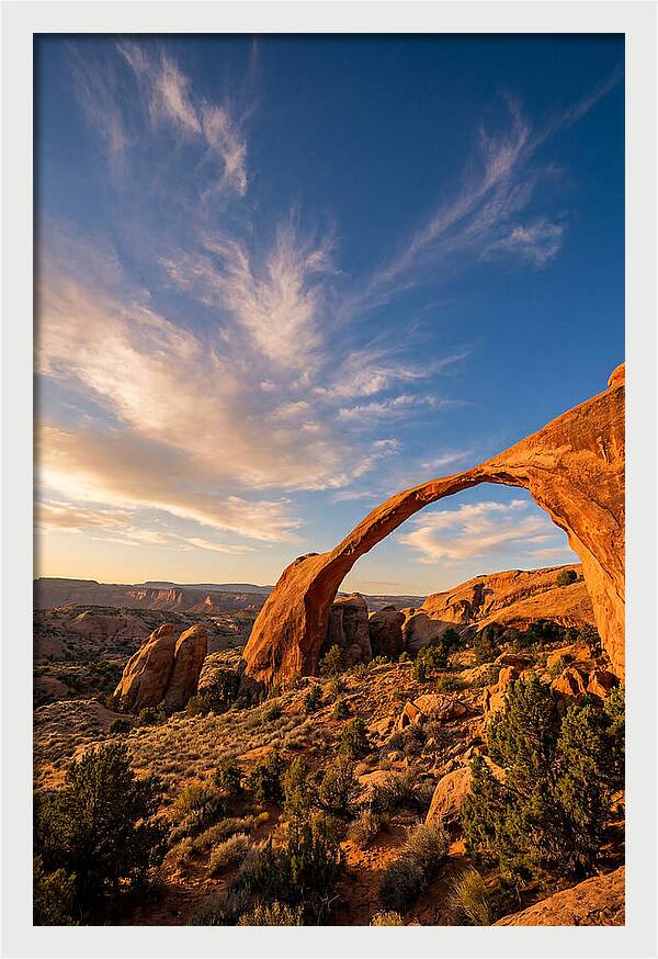 Landscape Arch At Golden Hour