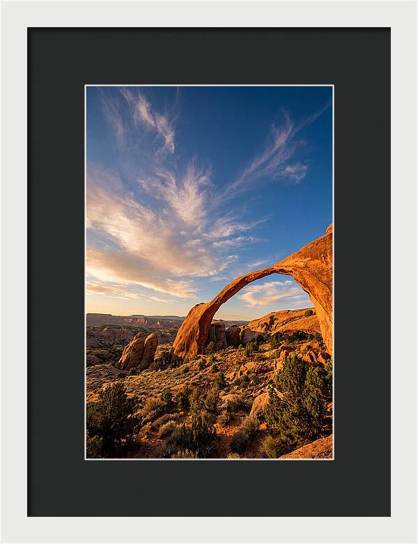Landscape Arch At Golden Hour