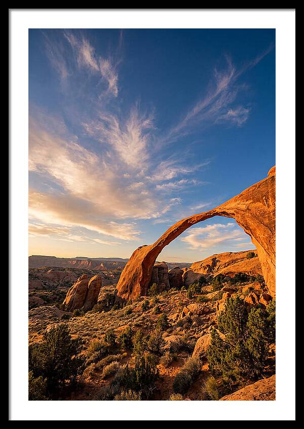 Landscape Arch At Golden Hour