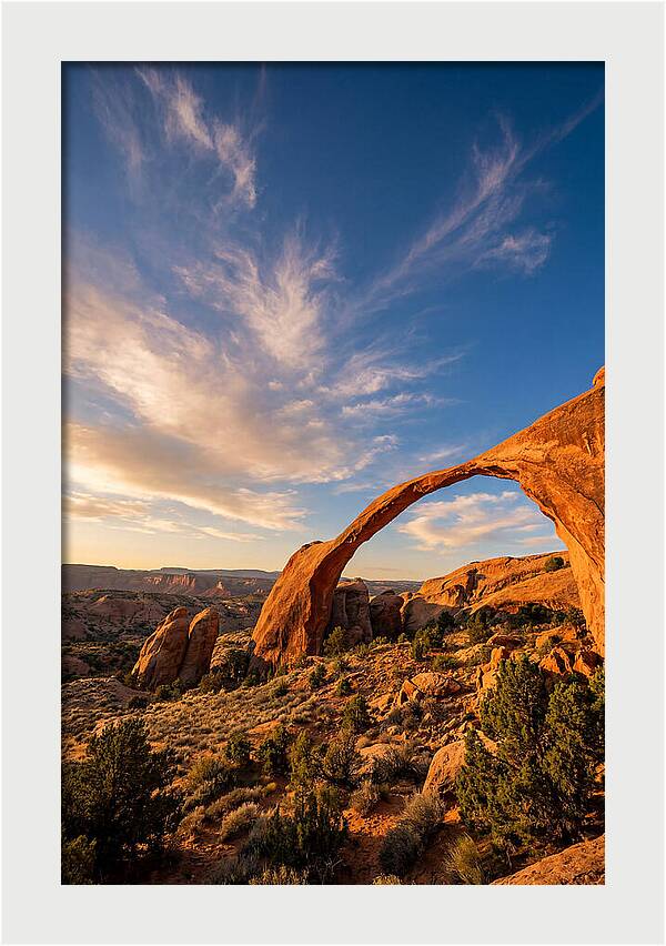 Landscape Arch At Golden Hour