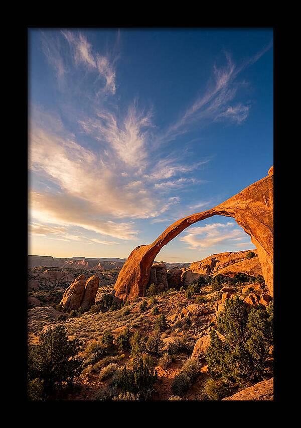 Landscape Arch At Golden Hour