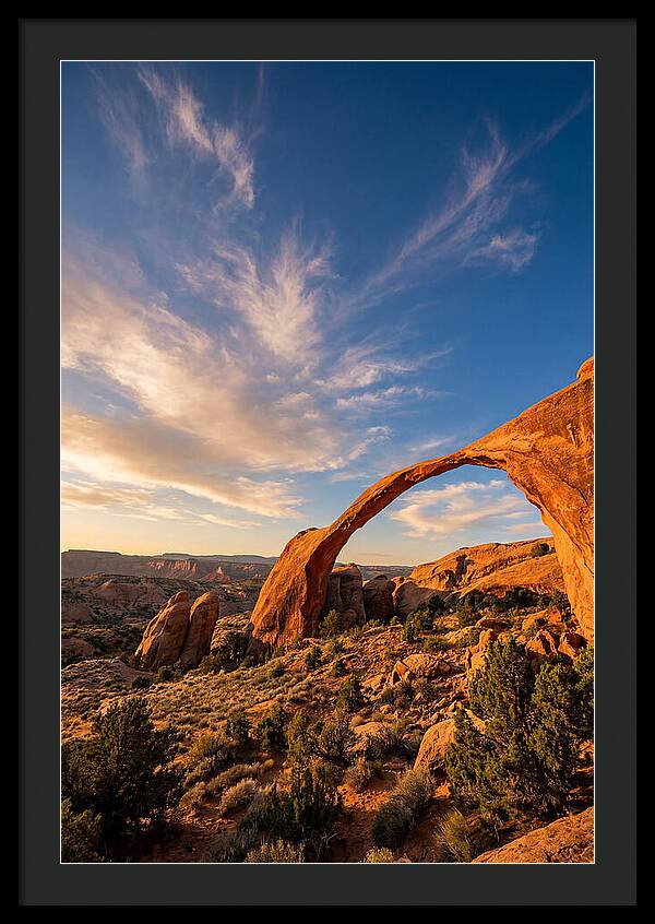 Landscape Arch At Golden Hour
