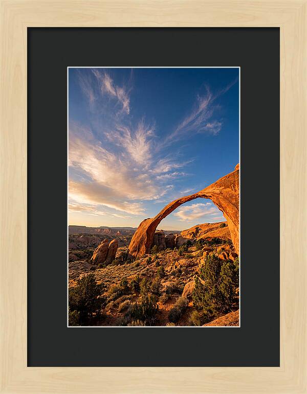 Landscape Arch At Golden Hour