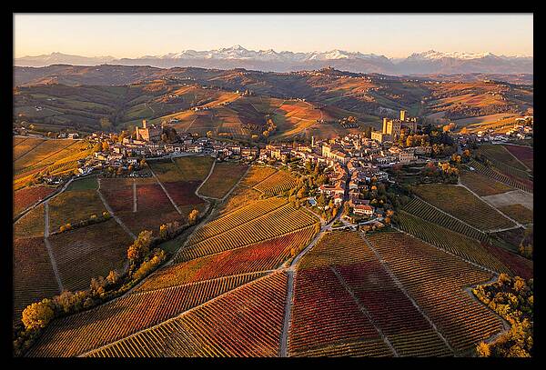 Langhe Wine Region In Autumn