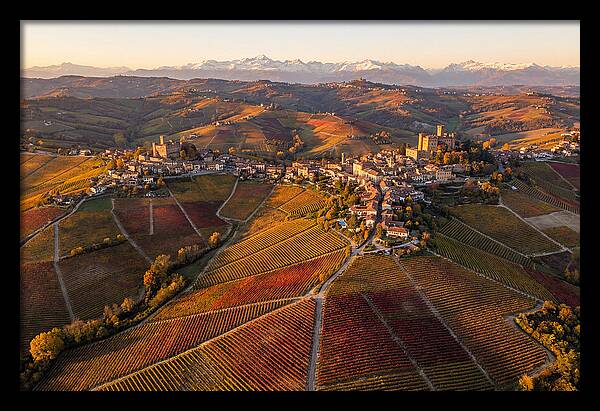 Langhe Wine Region In Autumn