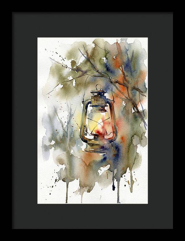 Lantern Glow In Watercolor