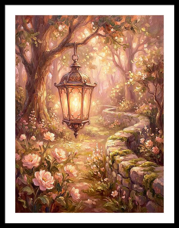 Lantern In A Garden