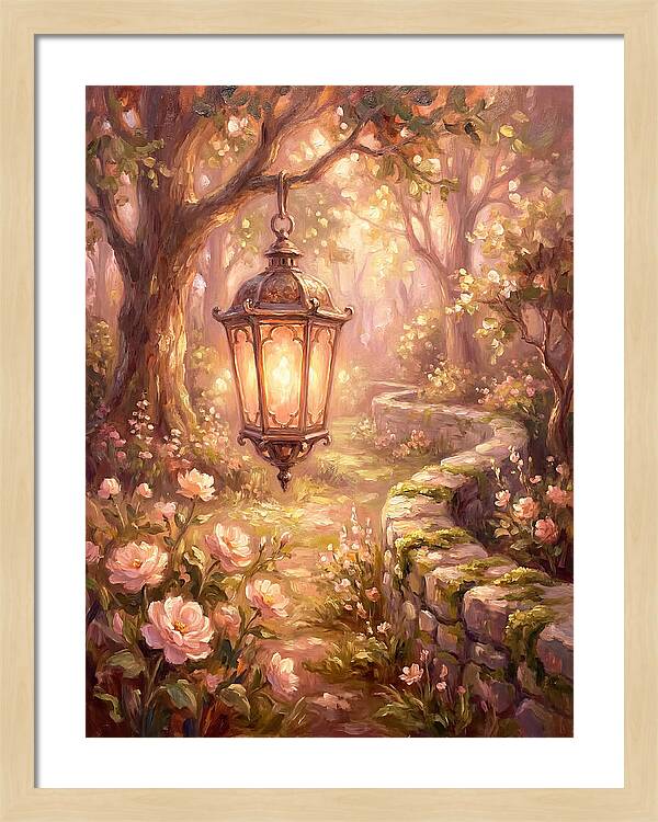 Lantern In A Garden