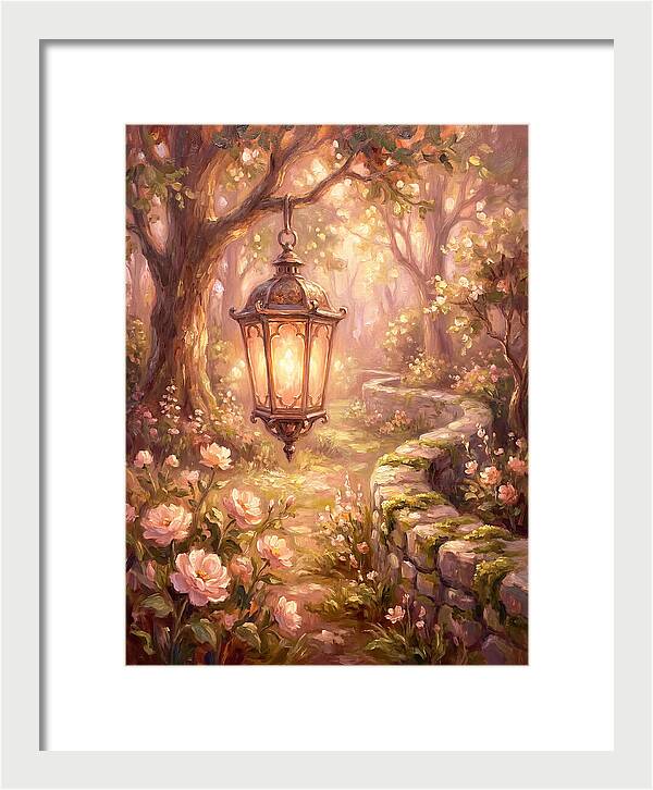 Lantern In A Garden
