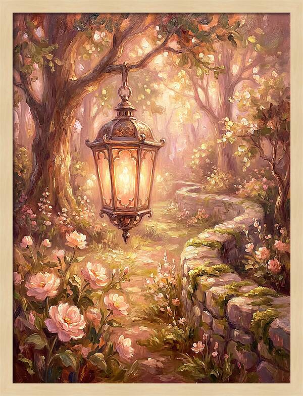 Lantern In A Garden