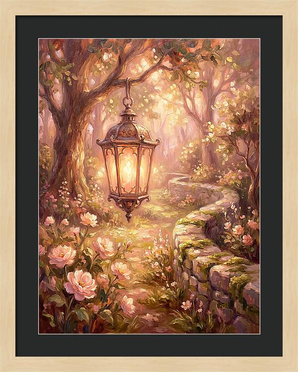 Lantern In A Garden