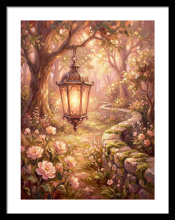 Lantern In A Garden