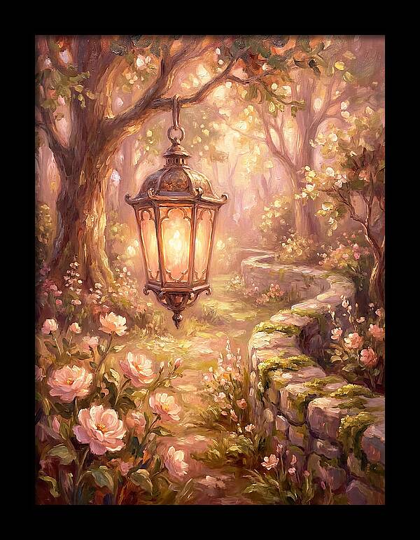 Lantern In A Garden