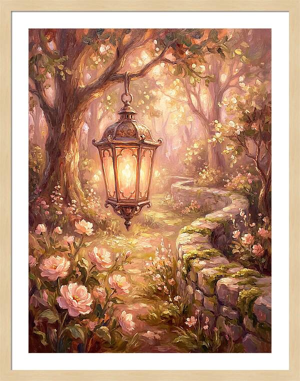 Lantern In A Garden