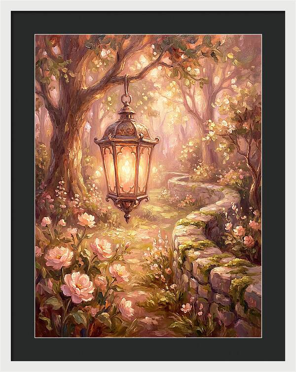 Lantern In A Garden