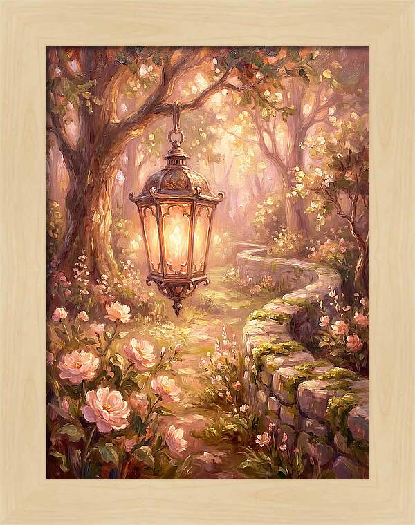 Lantern In A Garden
