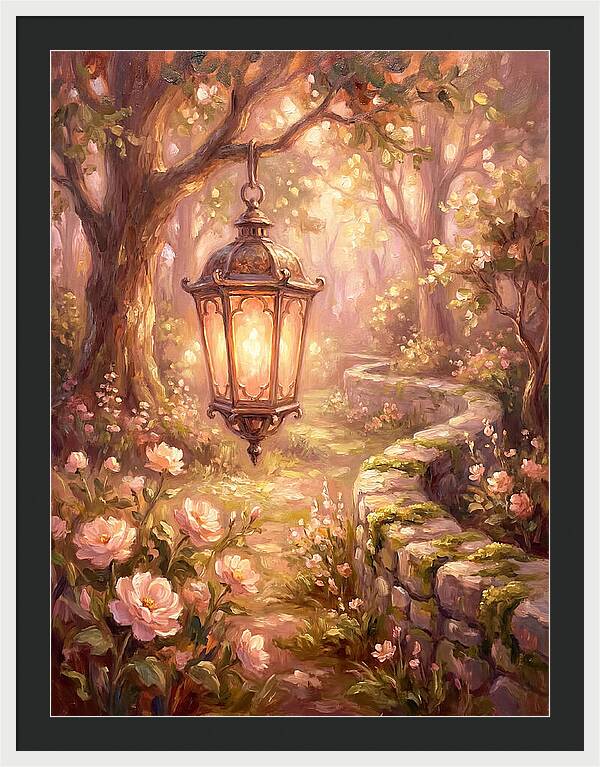 Lantern In A Garden
