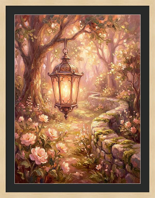 Lantern In A Garden