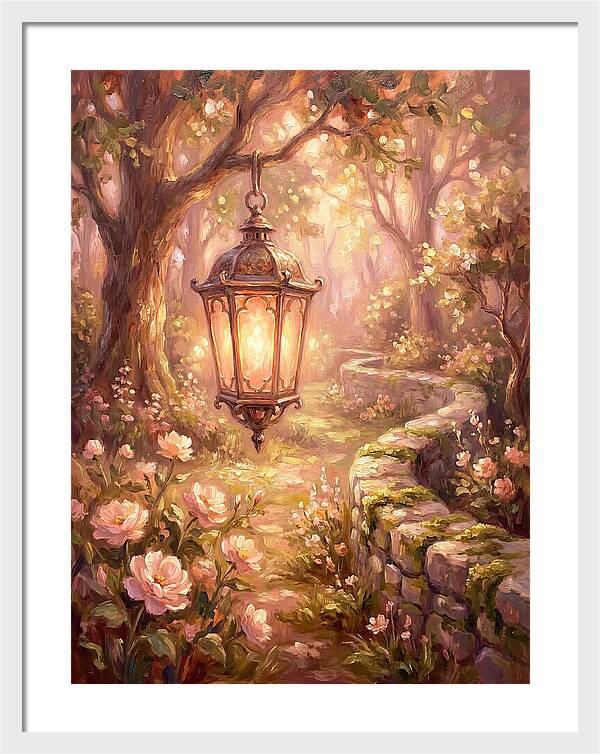 Lantern In A Garden