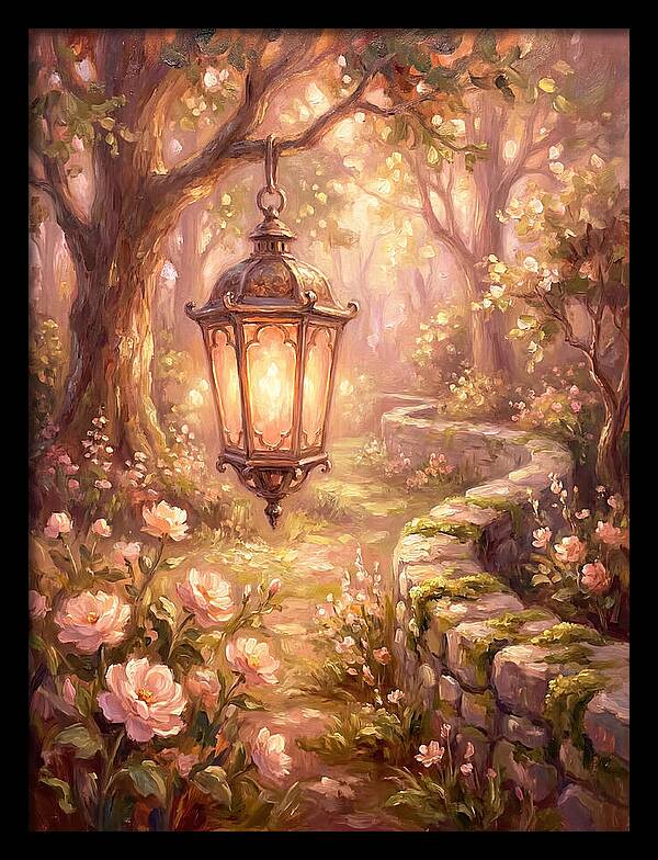 Lantern In A Garden