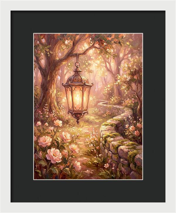 Lantern In A Garden
