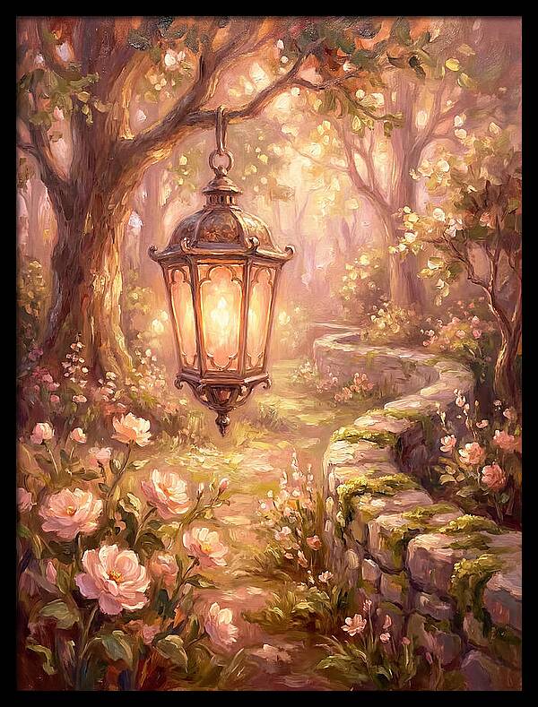 Lantern In A Garden