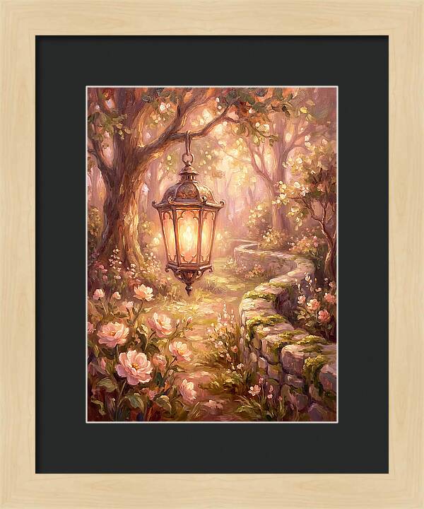 Lantern In A Garden