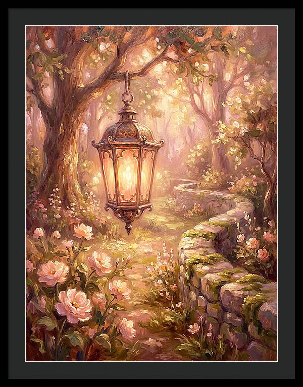 Lantern In A Garden