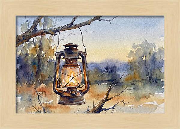 Lantern Light At Dusk