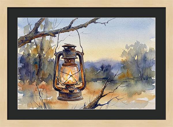 Lantern Light At Dusk