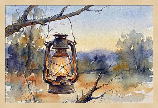 Lantern Light At Dusk