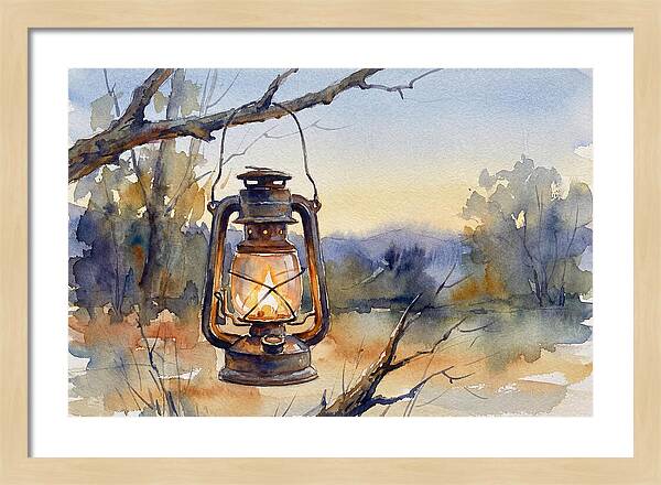 Lantern Light At Dusk