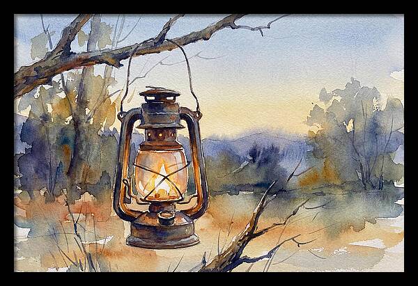 Lantern Light At Dusk