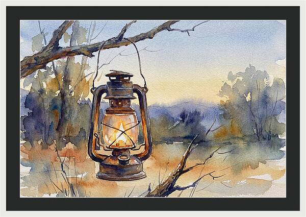 Lantern Light At Dusk