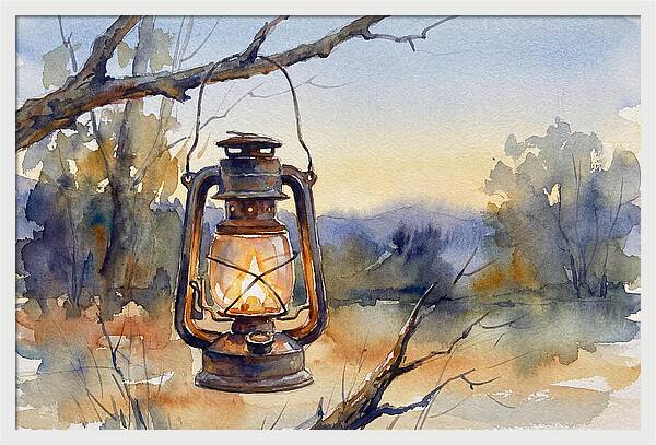 Lantern Light At Dusk