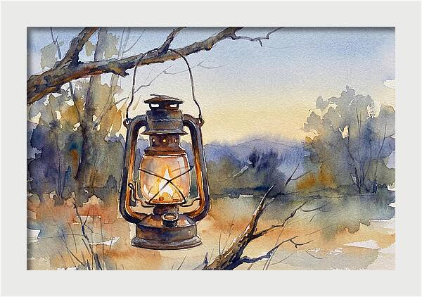 Lantern Light At Dusk