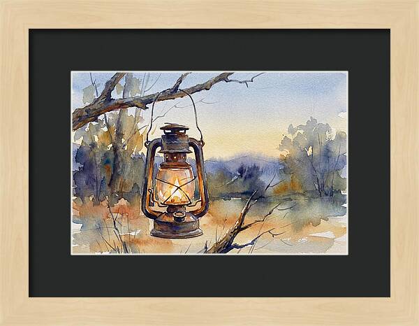 Lantern Light At Dusk