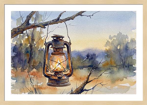 Lantern Light At Dusk